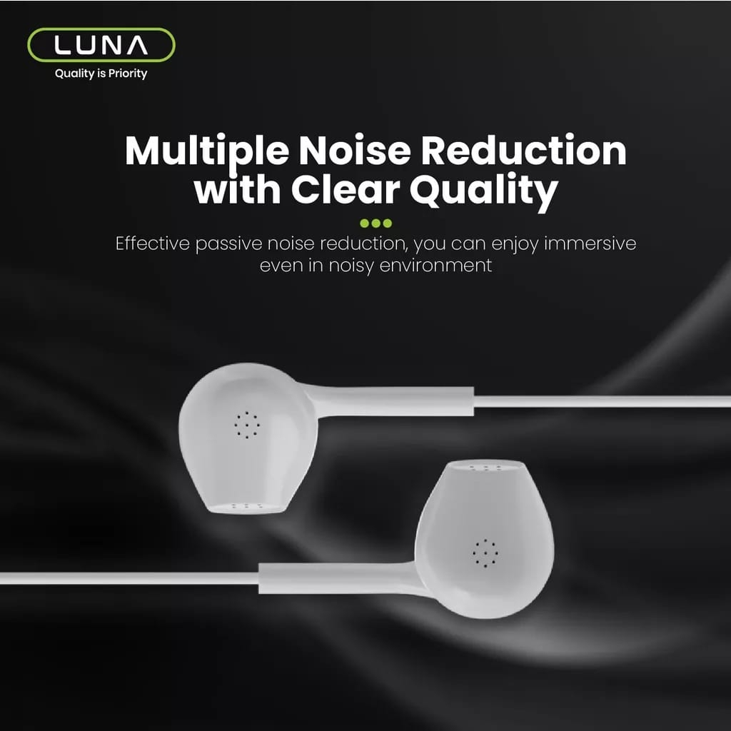 C_   Luna Earphone EA-2I Super Bass Wired Diafragma Clear Audio