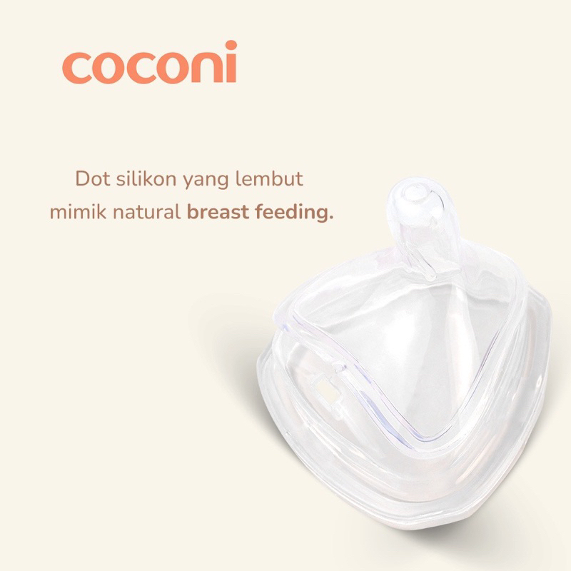 Coconi Triangle Bottle Nipple Replacement / Dot Pengganti Botol Susu Coconi Triangle PPSU