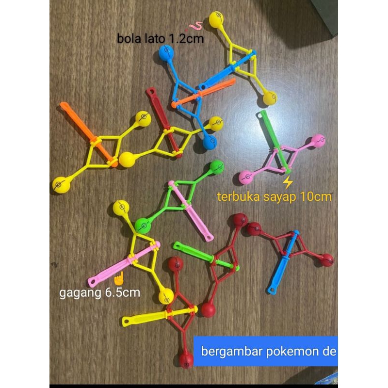 Lato Lato Ganggang Extra Mini Plastik Cerah Warna Warni Gantungan Kunci 1 pcs