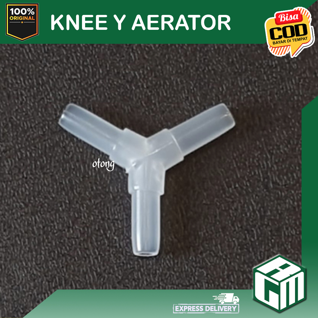 KNEE Y sambungan selang aerator  3 cabang aquarium aquascape