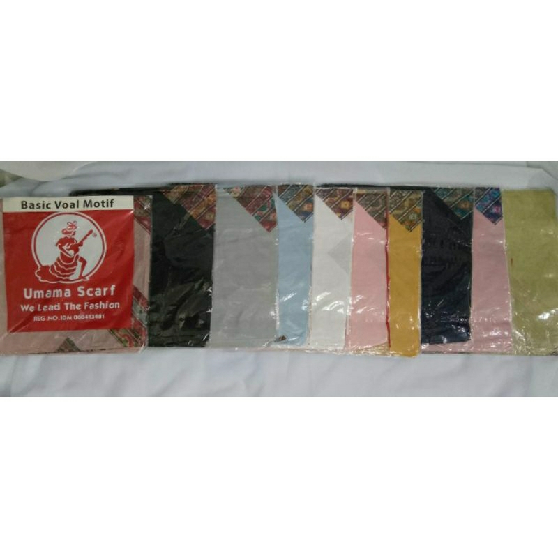 hijab segi empat Basic Voal Motif By Umama
