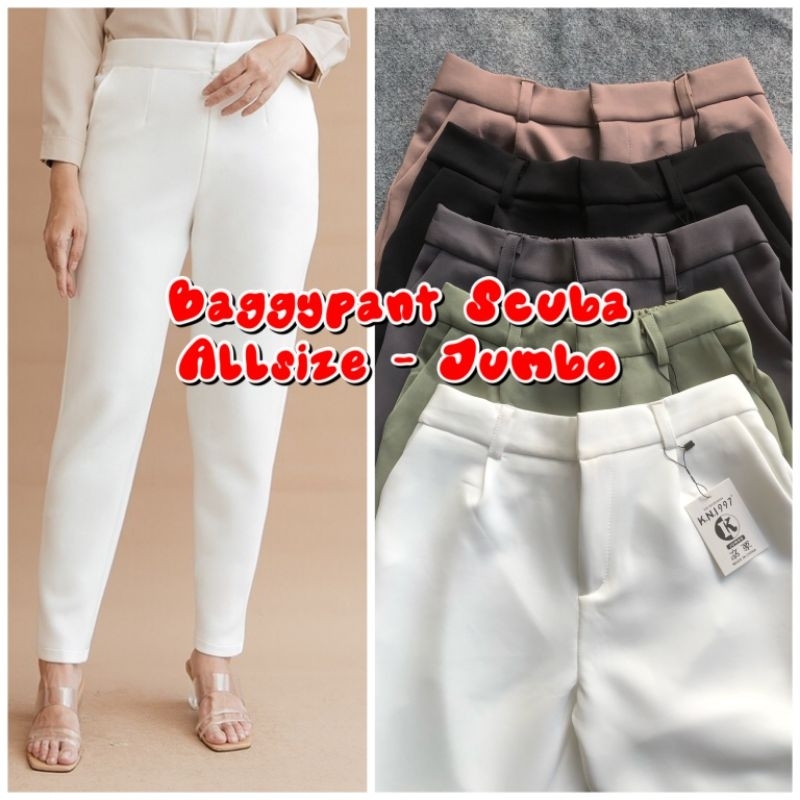 CELANA PENSIL SCUBA - SCUBA PANTS PREMIUM - BAGGYPANTS SCUBA