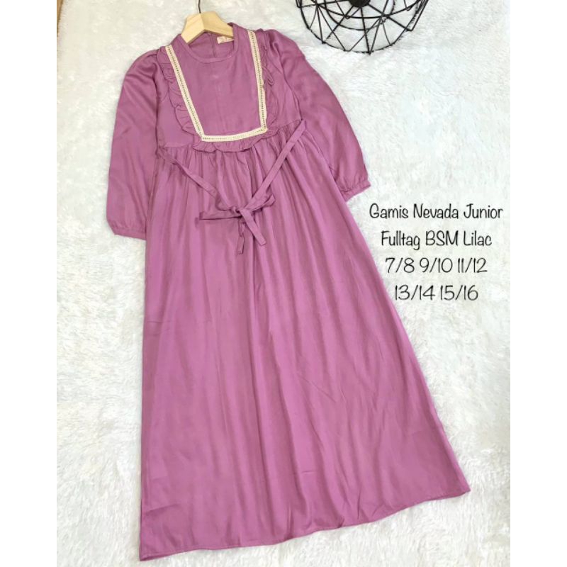 Gamis Anak Perempuan Dres Anak Tanggung Muslim Wanita Bahan Rayon Twill Gamis Lebaran Anak Cewek