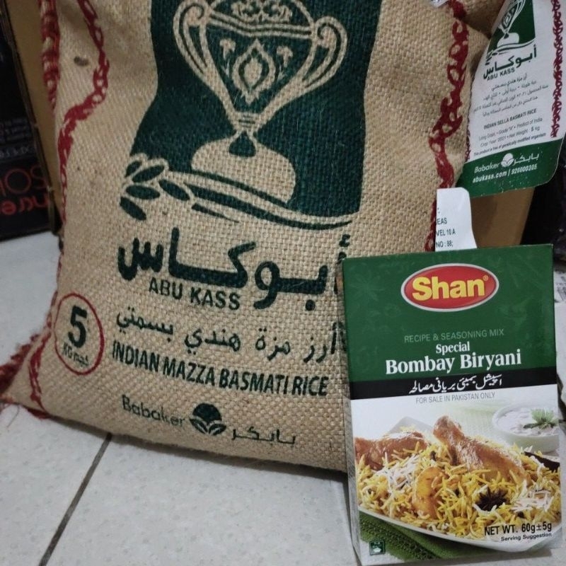 

Promo 1 kg Beras Abukass & 1 kotak Bombay biryani.