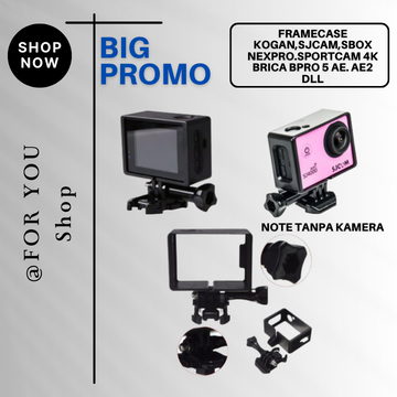 Plastic Frame Case With Hook Buckle And Thumb Screw For Kogan Sjcam Sbox Bpro5 BCare Action Camera B