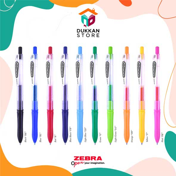 Pulpen Kokoro Zebra - Pulpen Warna Warni Kokoro #zebra