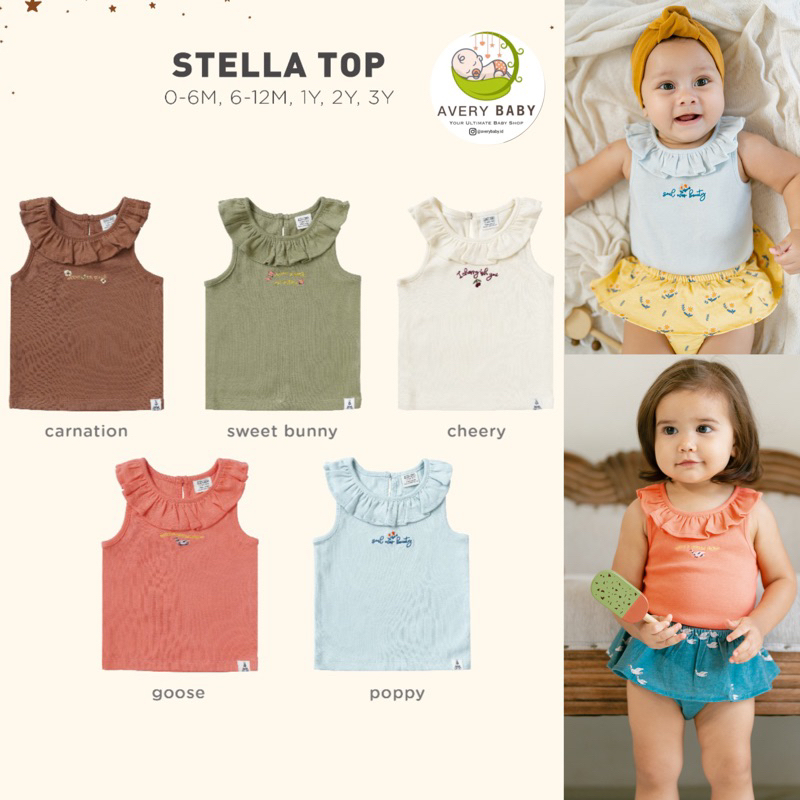 BOHOPANNA WRINKLE TOP 0-3 TAHUN / BOHOPANNA STELLA TOP BOHOPANNA/ KAOS ANAK BOHOPANNA