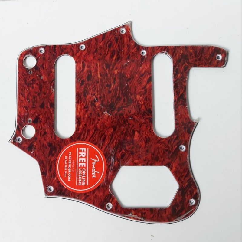 turtoise pickguard gitar jaguar original squier by fender