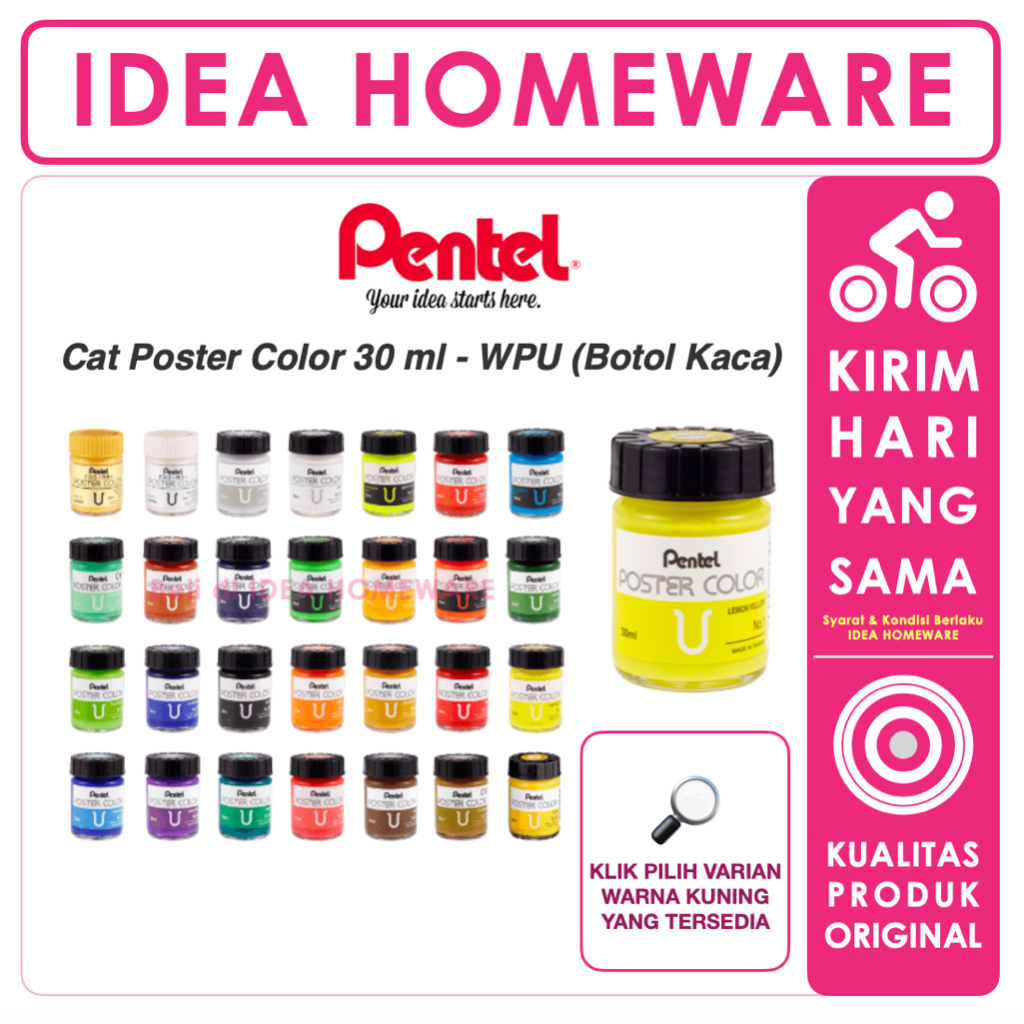 

Cat Poster Pentel Poster Color U WPU 30 ml Original Varian Yellow