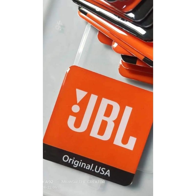 JBL EMBLEM GRILLBOX SPEAKER (STICKER TIMBUL)