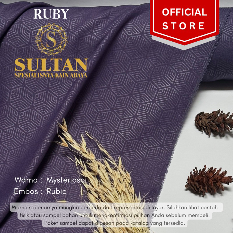 50CM EMBOS RUBIC RUBY MYSTERIOSO WOLLYCREPE KAIN ABAYA SULTAN