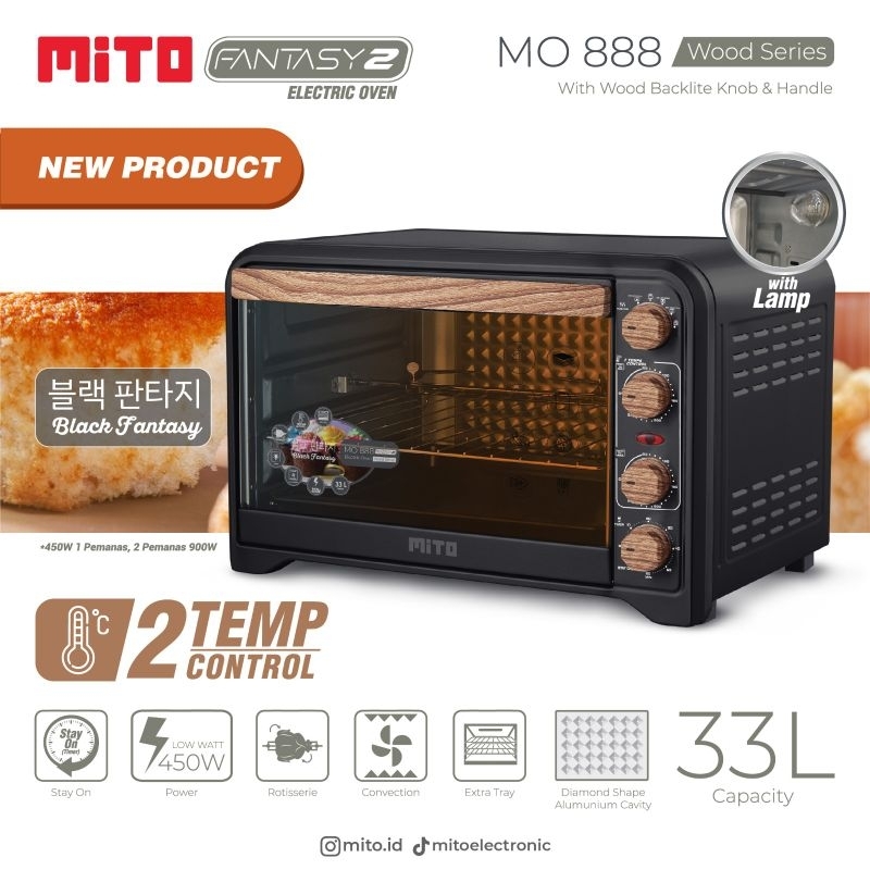 OVEN  MITO FANTASY 2 New MO-888 Elektrik OVEN Kapasitas 33L