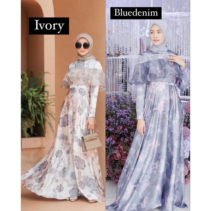 READY SIAP KIRIM LE FUJI DRESS BY VANILLA HIJAB
