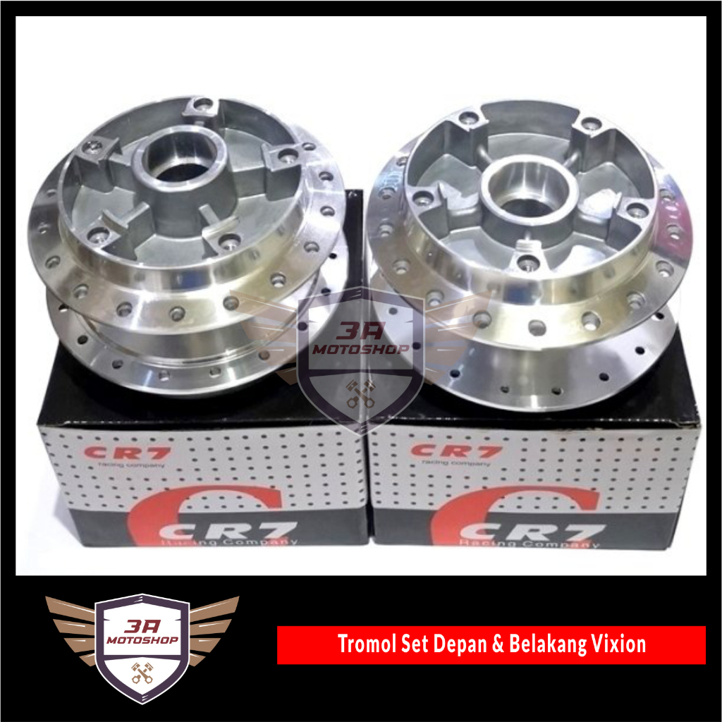 Set Tromol Depan &amp; Belakang Vixion OLD Vixion NEW Chrome