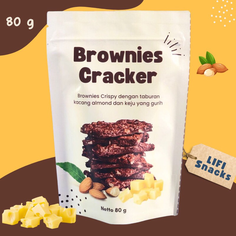 

Brownies Cracker Almond Keju 80g