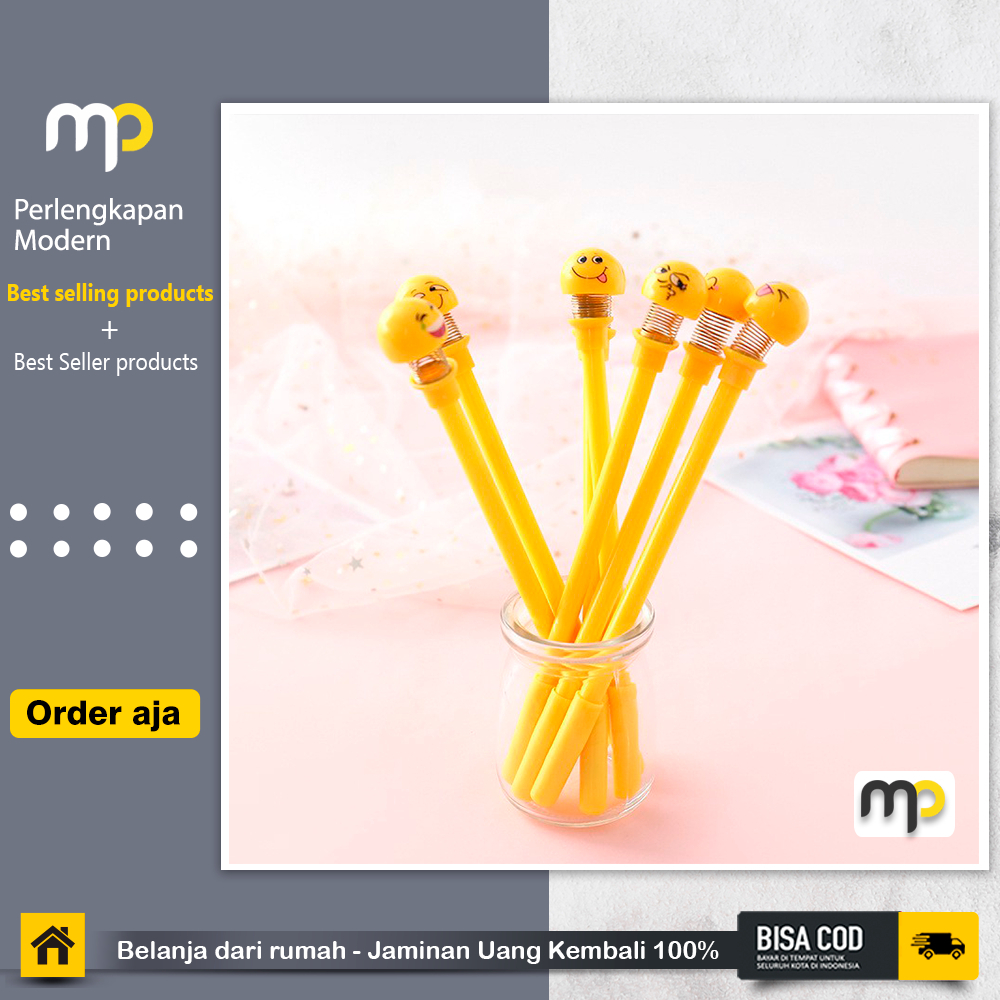

Pulpen Bolpoint Model Emoji Spring Doll Emoticon (BOLPOINT)