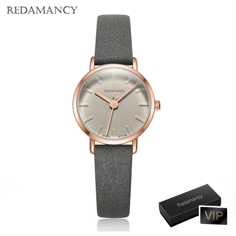 Redamancy Original Jam Tangan Wanita Kecil  Analog Jam Tangan Kulit Fashion Tali