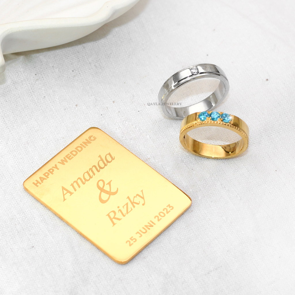 EMAS BATANGAN & CINCIN NIKAH EMAS PALLADIUM SEPASANG
