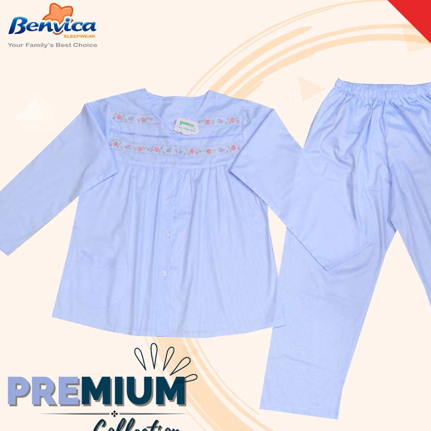 BAJU TIDUR PIYAMA LENGAN PANJANG XL KATUN PREMIUM YUMICO