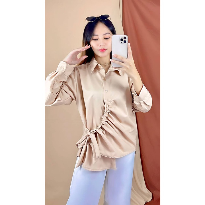 SILFA KEMEJA SERUT / Top Shirt Serut Wanita