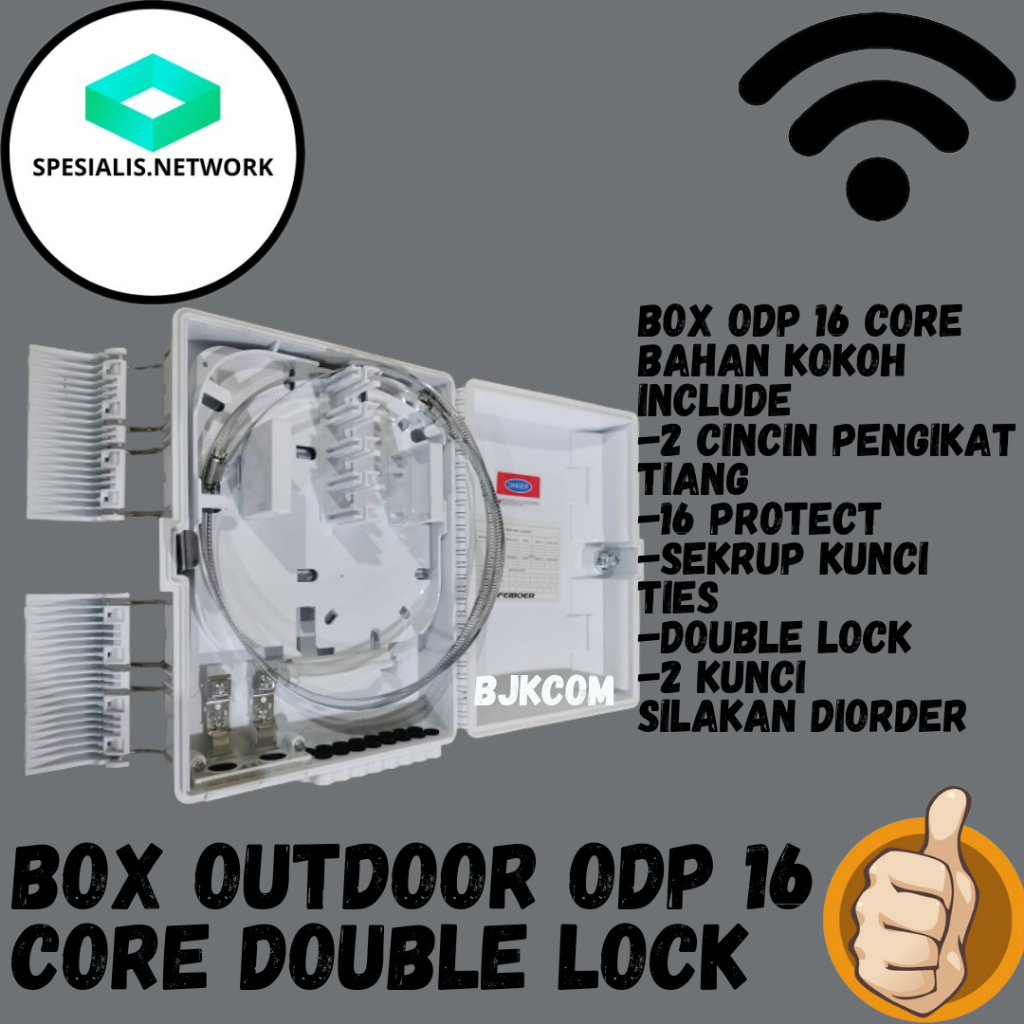 BOX ODP 16 CORE BAHAN KOKOH MULTI BISA BOX/TALI DOUBLE LOCK