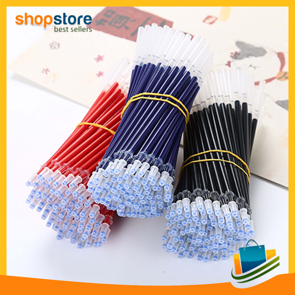 

10pcs Isi Ulang Tinta Pulpen Cair Pen Gel Peluru Jarum RefillImport COD 309