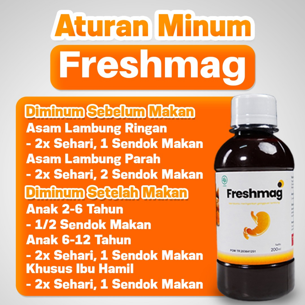 Madu Freshmag - Madu Atasi Asam Lambung Maag Kronis Akut Gerd Lancarkan Pencernaan GERD Lancarkan Sirkulasi Darah Isi 200ml