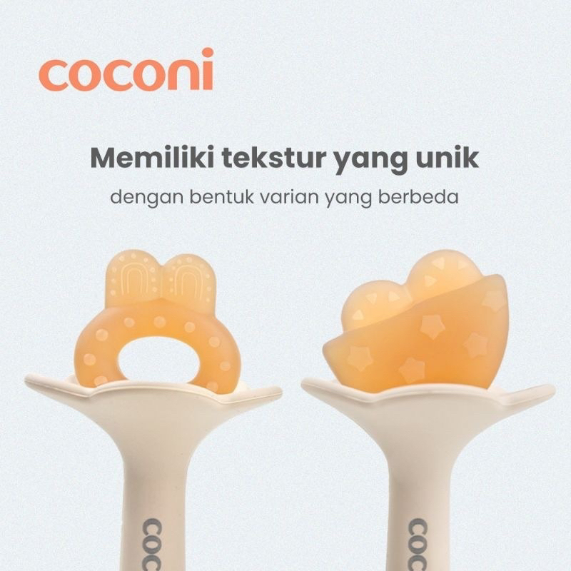 Coconi Lolipop Grip Teether 2 pcs / Mainan Gigitan Bayi