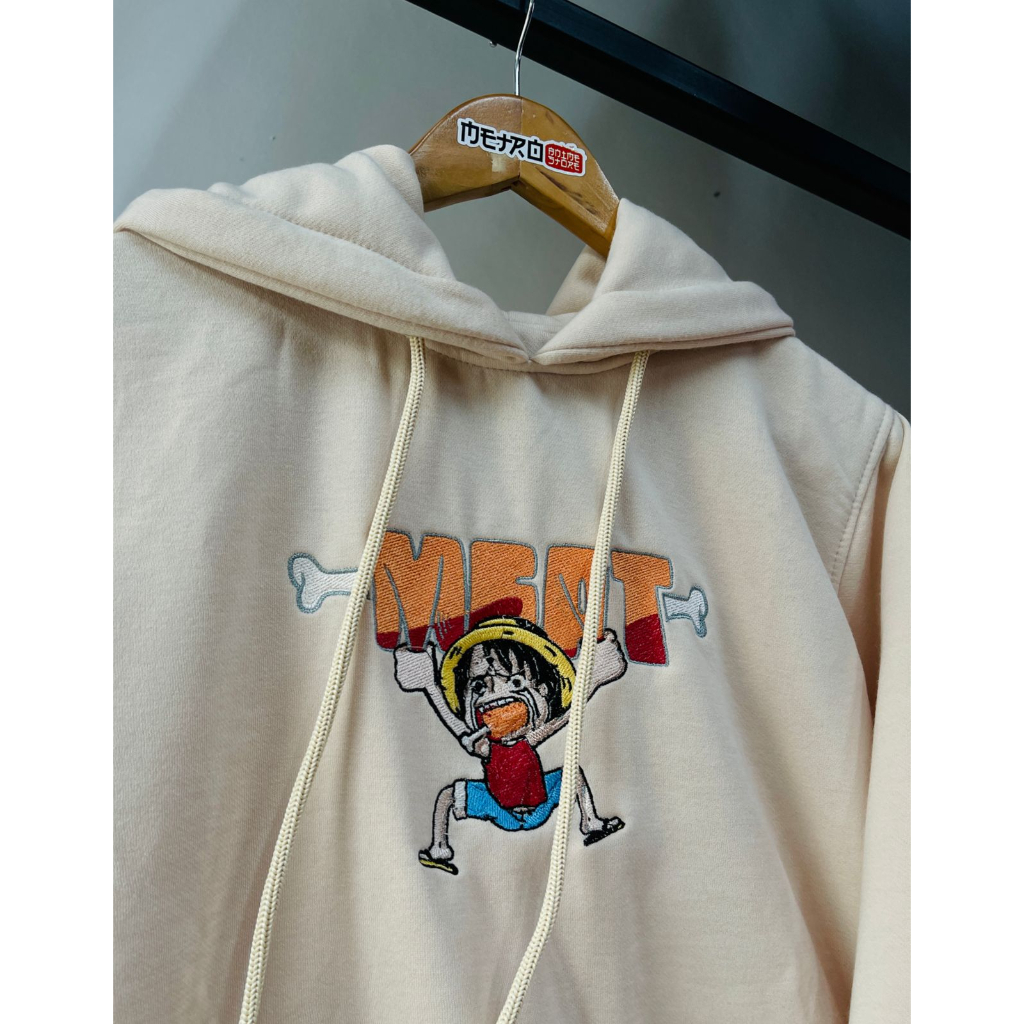 Sweater Hoodie Luffy Meat Cream Niku One Piece Anime Premium Unisex