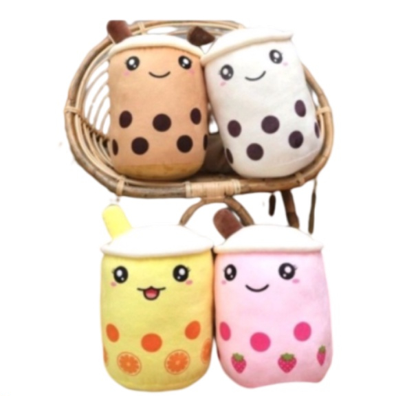 BONEKA BANTAL BOBA BUBBLE MILK TEA JUMBO