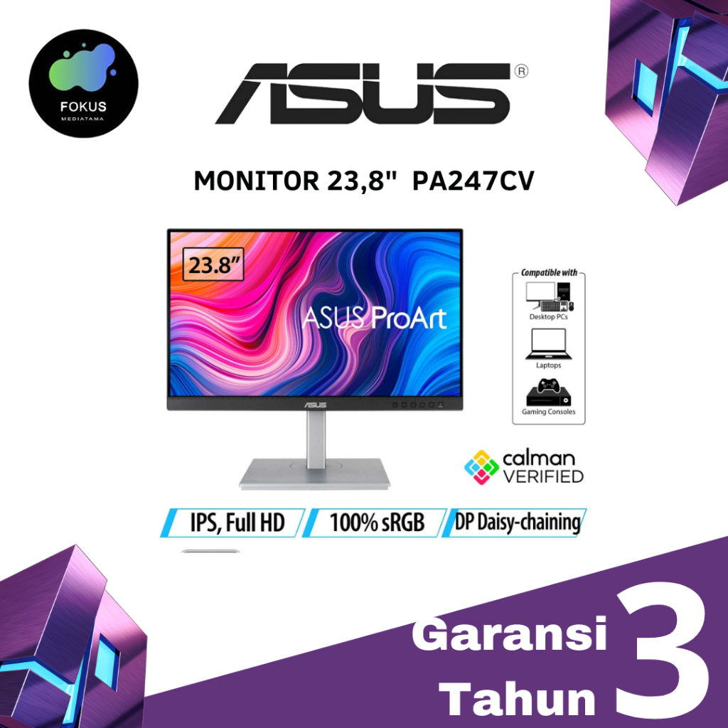 ASUS ProArt Display PA247CV Professional Monitor 23.8&quot;, IPS, USB-C