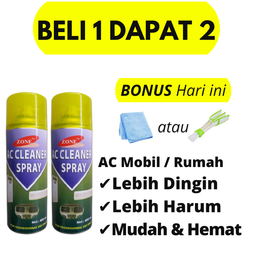 AC Refresher &amp; Cleaner Spray - Pembersih / pendingin / pengharum Ac mobil dan split kamar ruangan