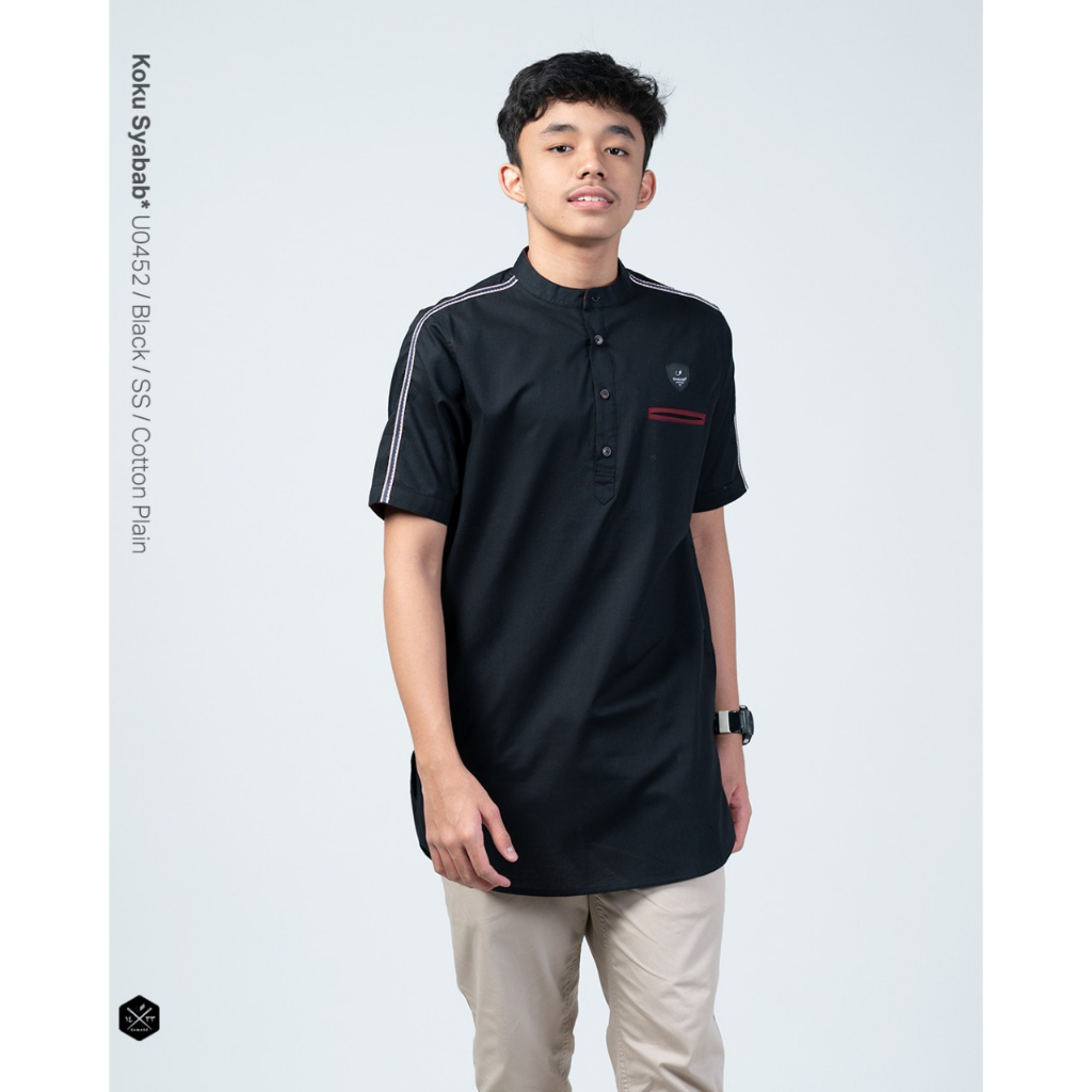 SAMASE Kurta Syabab U045 Baju Muslim Koko anak Remaja Pria LenganPendek  NEW ARRIVAL