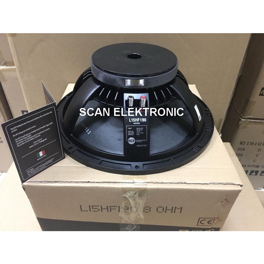 RCF Speaker Component L15HF190 - 15 Inch Component RCF L 15HF190 ORI
