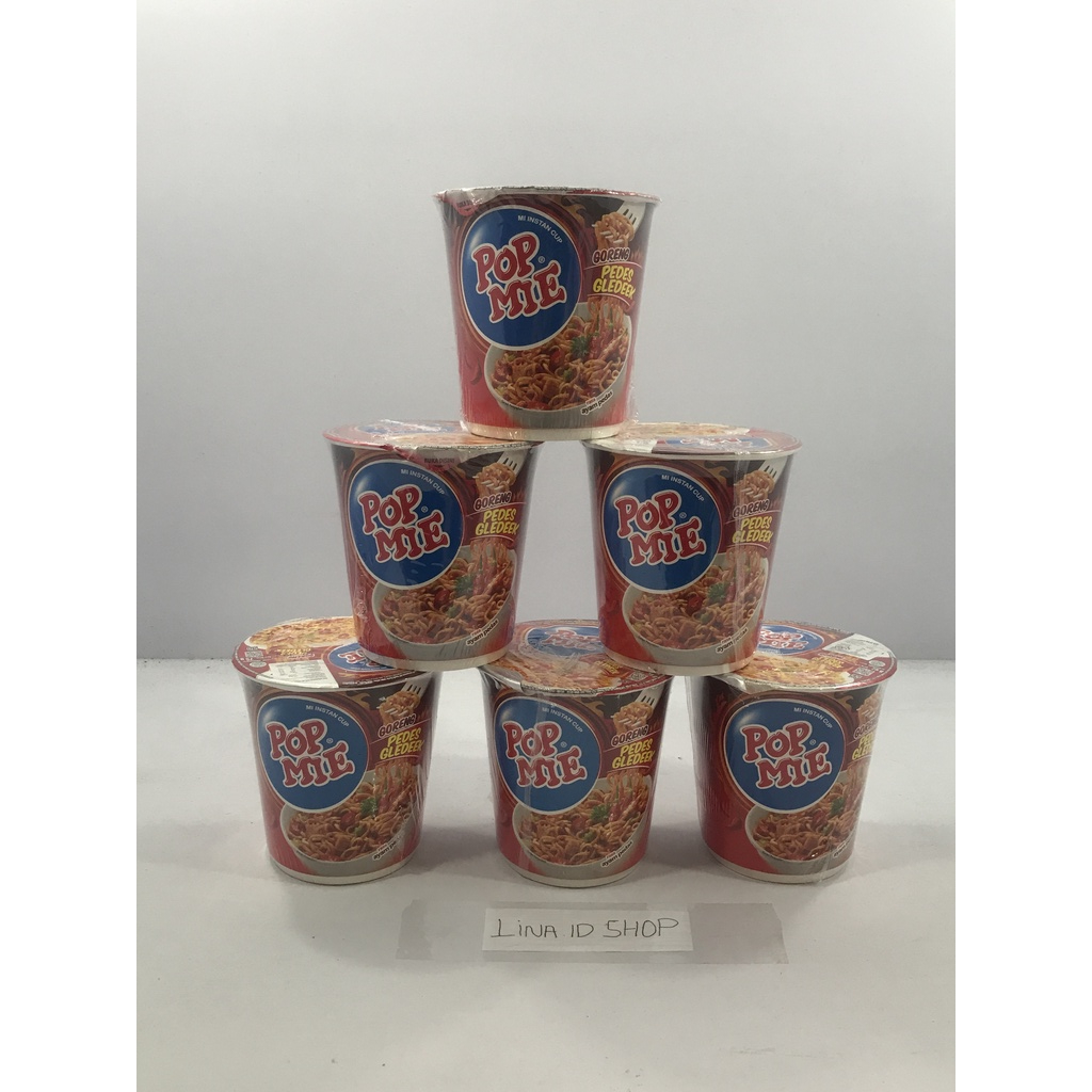 

2 pcs (Cup) - Mi Instan Cup Pop Mie Goreng Pedes Gledeek Rasa Ayam Pedas Kemasan 75gr 3 Menit Penyajian
