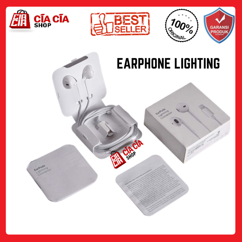 Earphone Lighting Headset Hansfree With Lighting Jack Connector IP 7 8 X 11 12 13