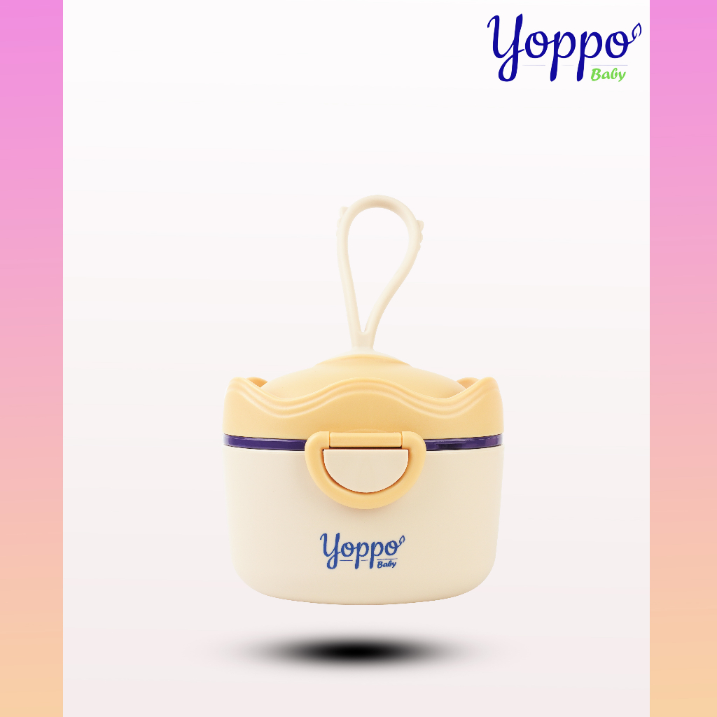 Wadah Susu Bubuk / Wadah Susu Travel / Kotak Susu Bubuk / Toples Susu Travel Yoppo Baby