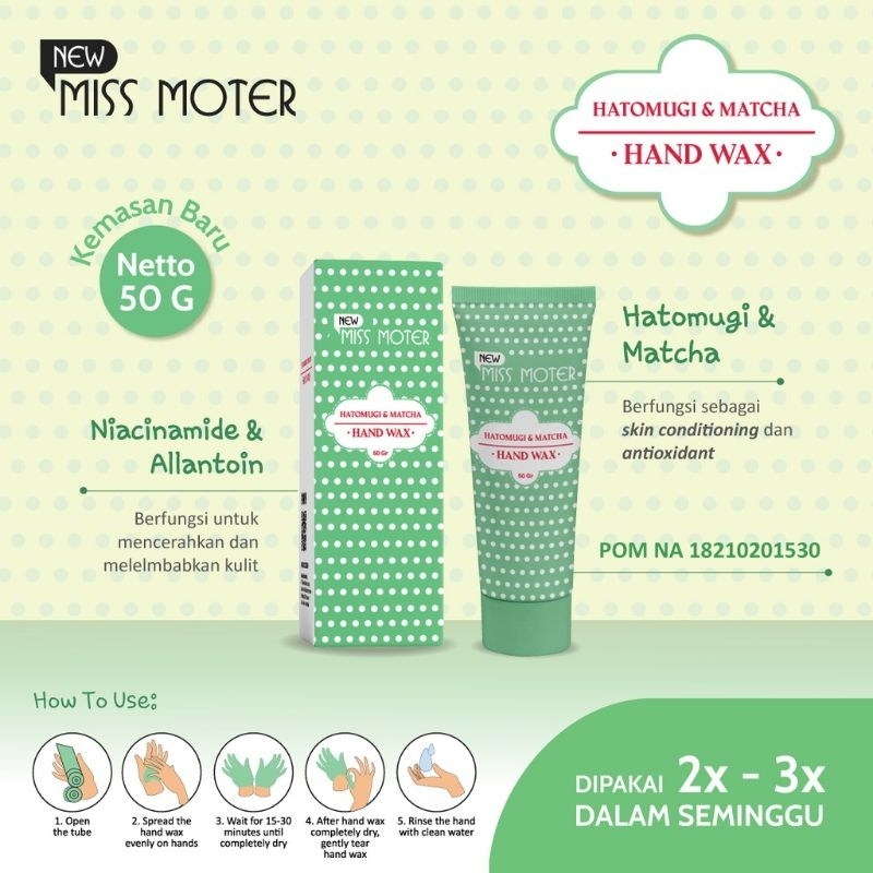 Qeila - Miss Moter Mactha &amp; Hatomugi Hand Wax Original Product By SYB | Ready Stock