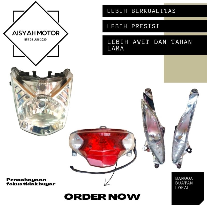 Reflektor Lampu Lengkap Honda Beat FI ESP Tahun 2015