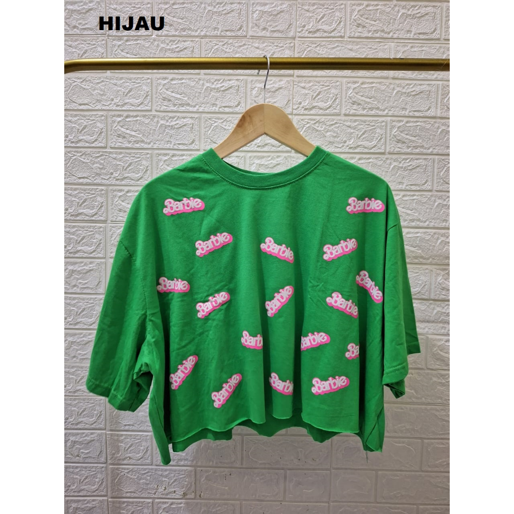 ATASAN KAOS CROP BARBIE IMPORT BKK