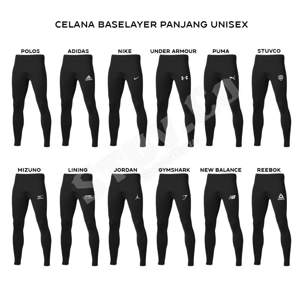 STELAN 2IN1 MANSET TANPA LENGAN DAN LEGGING PANJANG OLAHRAGA PRIA WANITA