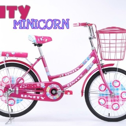 Sepeda mini anak 20inc unity ada keranjang dan boncengan