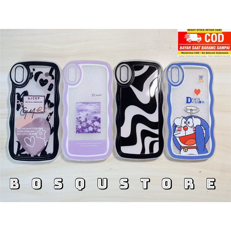 SOFTCASE GELOMBANG/ WAVE VIVO T1/ T1PRO/ Y02/ Y16/ Y22/ Y35/ Y01/ Y15S/ Y33S/ Y33T/ Y21A/ Y21T/ Y21S/ Y21/ V25E/ V23E/ CASING WAVY PROTECTOR CAMERA MOTIF FLOWER/ DORAEMON/ ZEBRA/ LOVE BLACK