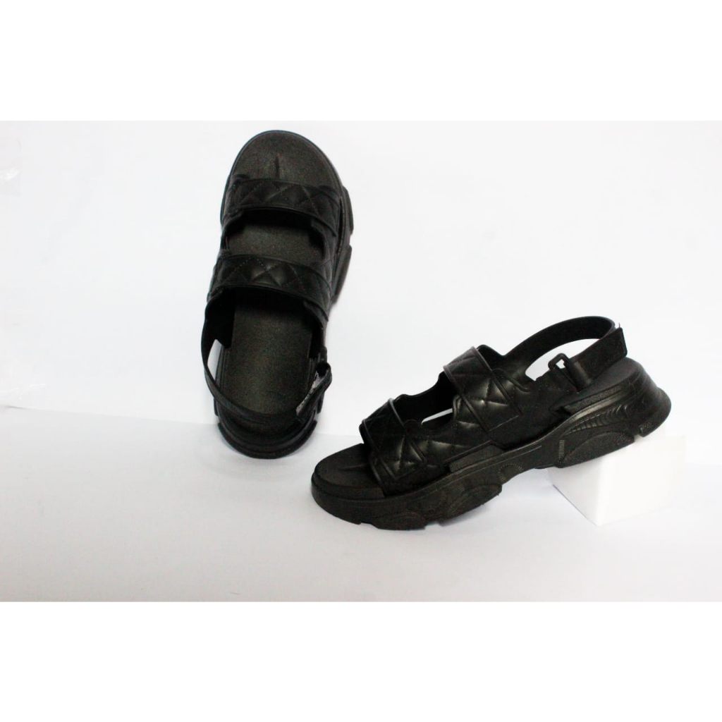 Sandal Gunung Wedges Wanita Import Tinggi 3 cm/  yutu 9102