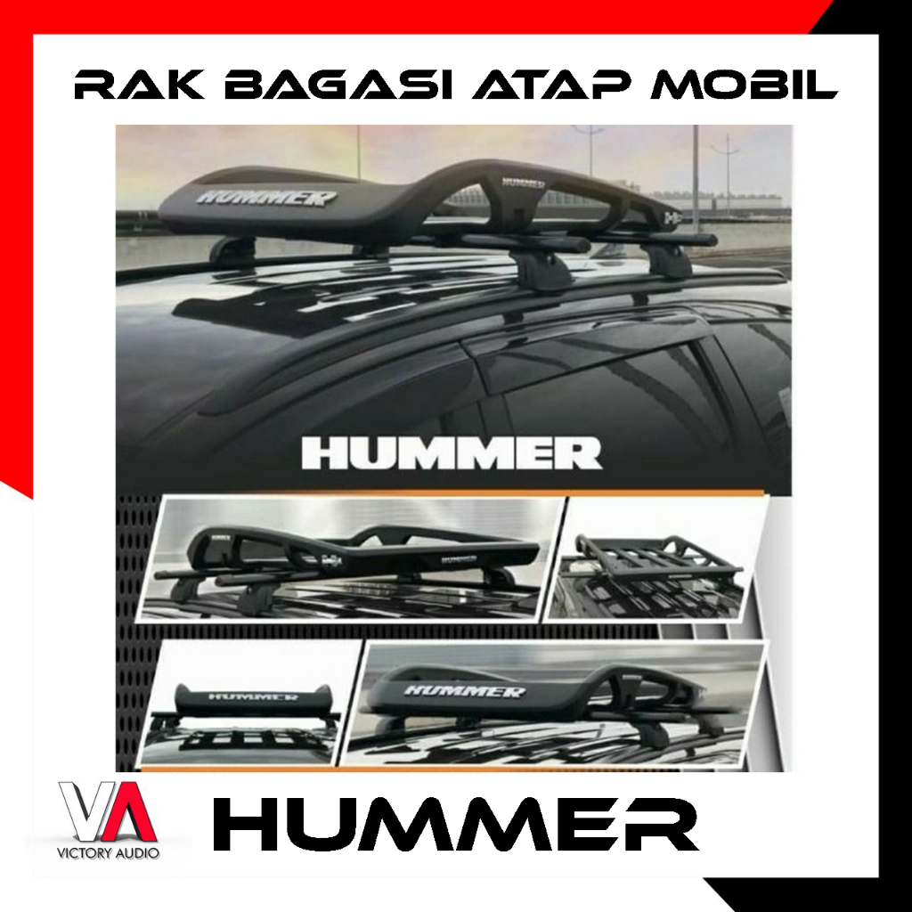 Rak Barang Kargo Bagasi ATAP MOBIL HUMMER Universal Luggage Roof Rack Cargo Ukuran 110cm x 100cm ORI