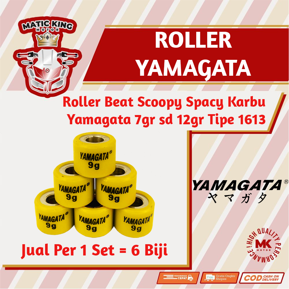 Roller Beat Scoopy Spacy 110 karbu Racing Yamagata 7 gr sd 12 gr