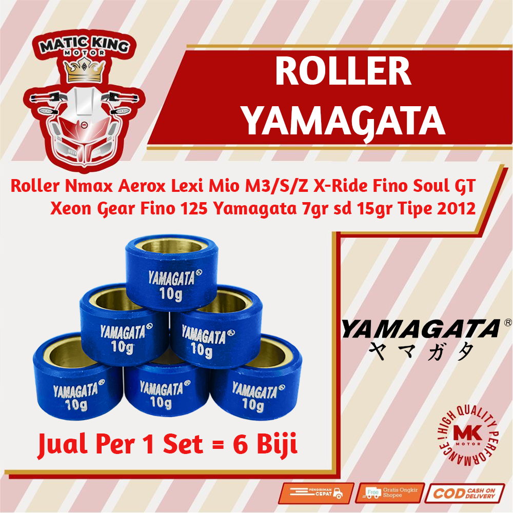 Roller Nmax Lexi Aerox Mio M3 S 125 GT 125 Xeon Free Go Racing Yamagata 7gr sd 13gr