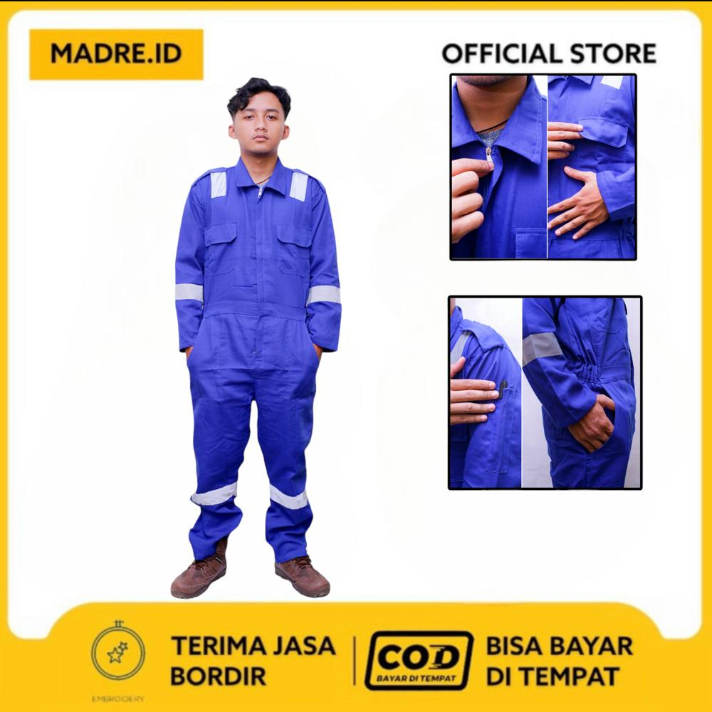 Wearpack Coverall Safety/ Baju Bengkel/Seragam proyek/Seragam Lapangan