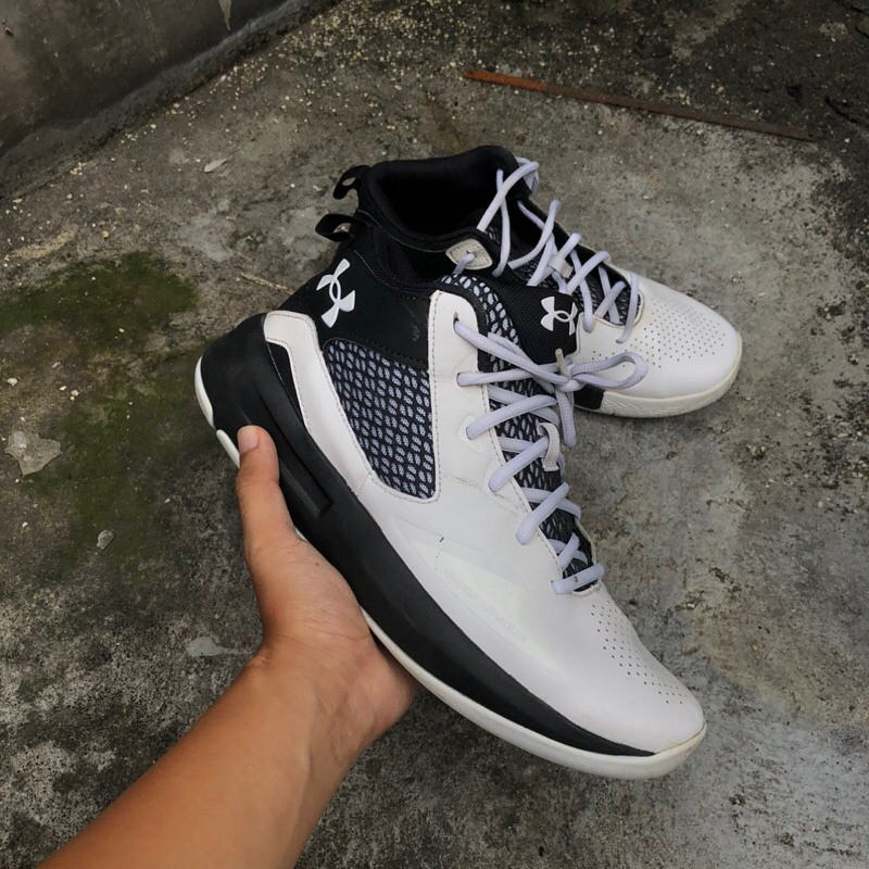 sepatu under armour ua lockdown 5 black white originals second