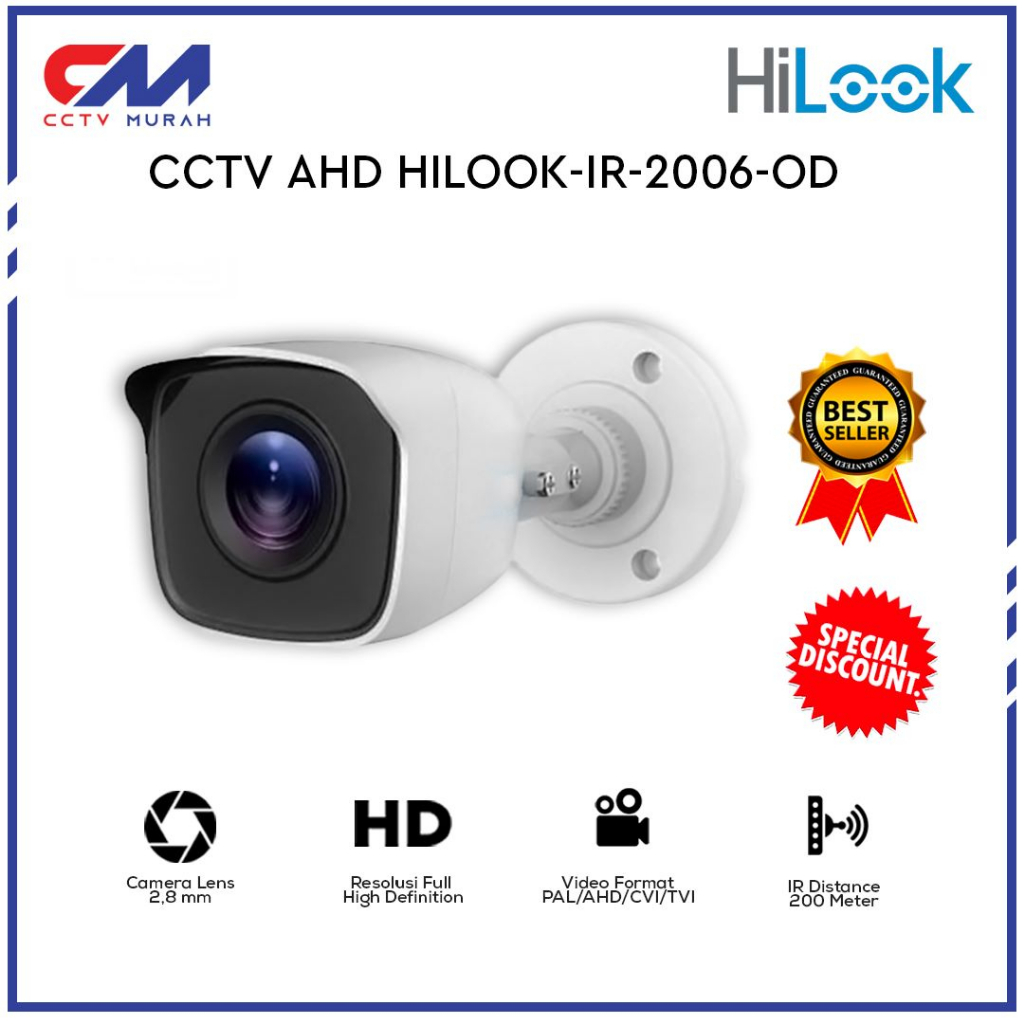 Kamera CCTV Outdoor 2MP, Resolusi 1080P/CCTV Camera Exir Bullet